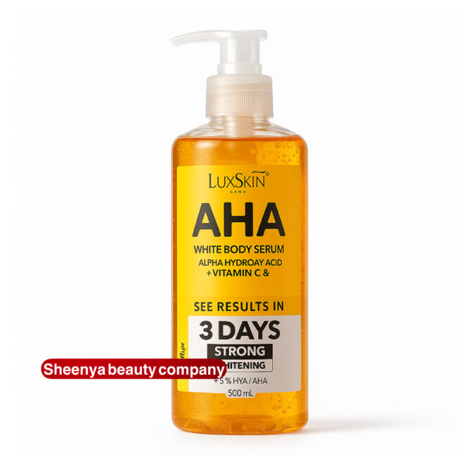 سرم روشن کننده تخصصی بدن لنسیاد حاوی AHA و ویتامین C – حجم ۵۰۰ میل
