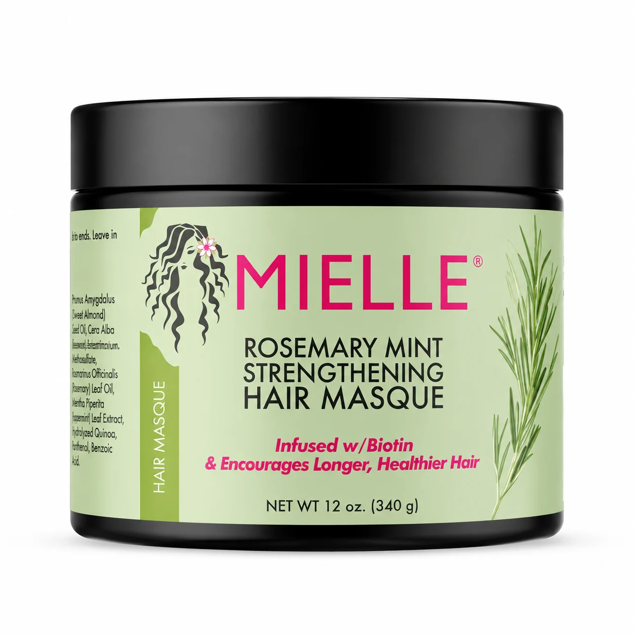 ماسک مو رزماری و نعناع میله Mielle Rosemary Mint Strengthening Hair Masque